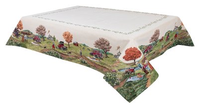 Tapestry tablecloth RUNNER1183, 137х180, Rectangular, Casual, Without lurex, 75% polyester, 22% cotton, 3% acrylic