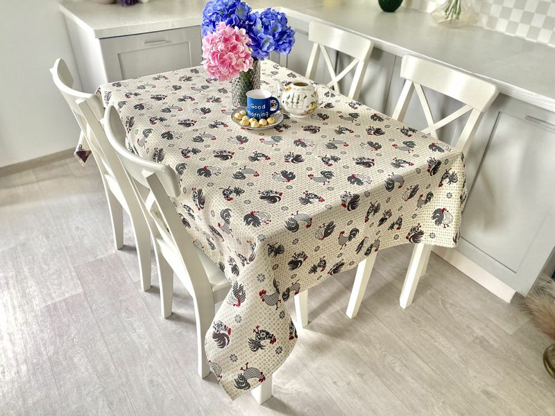 Tapestry tablecloth EDEN465B, 137х280, Rectangular, Everyday, Without lurex, 75% polyester, 22% cotton, 3% acrylic