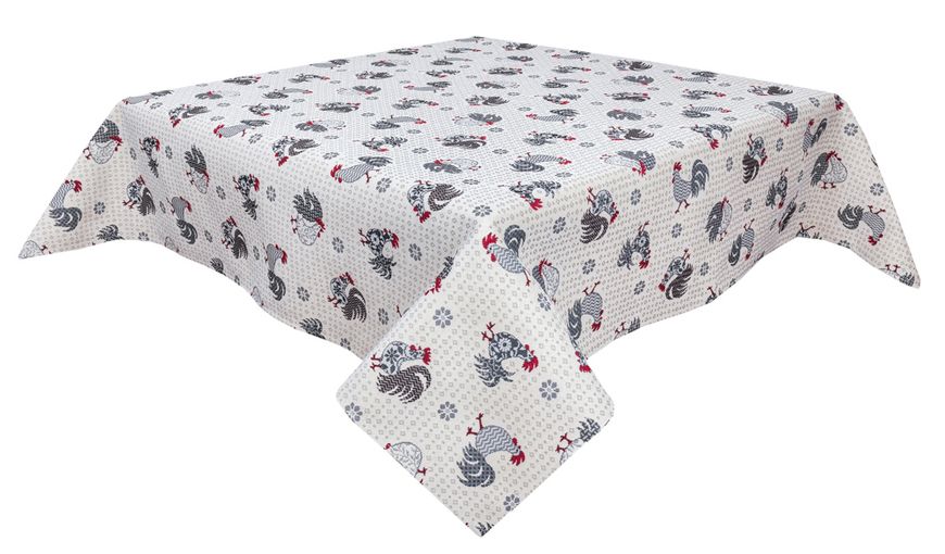 Tapestry tablecloth EDEN465B, 97х100, Square, Everyday, Without lurex, 75% polyester, 22% cotton, 3% acrylic