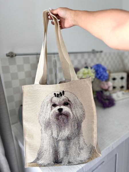 Tapestry shopping bag MALTES-SM (37x40), 37х40, 40, 37, Rectangular, With animals, Without lurex, 49% cotton, 35% polyester, 16% acrylic, Tapestry