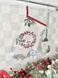 Tapestry oven mitten CORONA, 17х30, 30, 17, New Year's, Silver lurex, 75% polyester, 22% cotton, 3% acrylic, Tapestry
