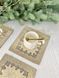 Tapestry placemat RUNNER908 Polar Express, 17х18, 18, 17, Square, New Year's, Golden lurex, 75% polyester, 22% cotton, 3% acrylic, Tapestry