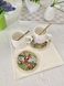 Tapestry placemat with lace ROUND1178M-10D