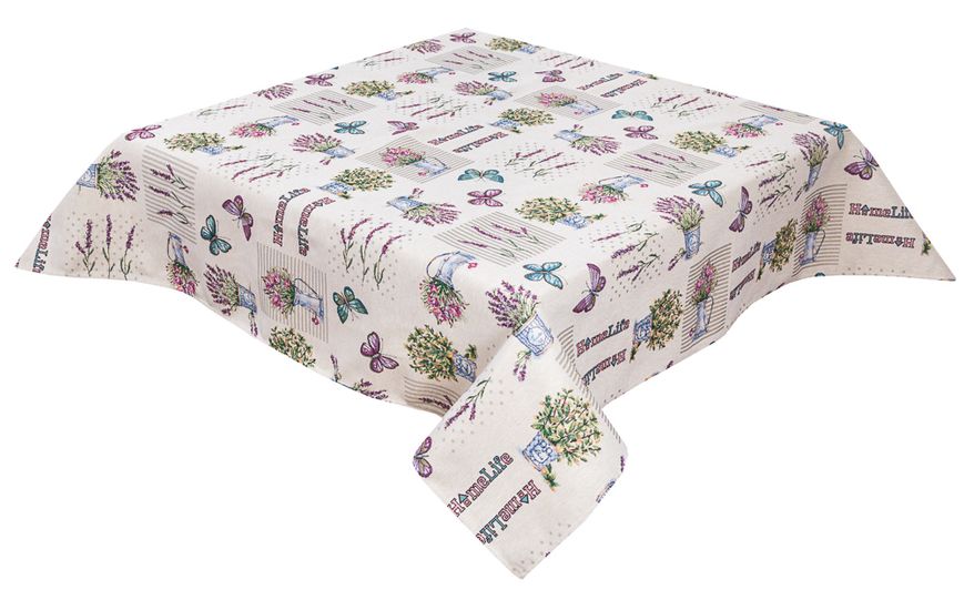 Tapestry tablecloth SKG21, Ø200, Round, Everyday, Without lurex, 75% поліестер, 22% бавовна, 3% акрил