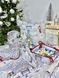 Tapestry bread basket EDEN854W, 20х20х8, 20, 20, 8, Square, New Year's, Without lurex, 75% polyester, 22% cotton, 3% acrylic, Tapestry