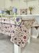 Tapestry tablecloth RUNNER033, 137х137, Square, Casual, Without lurex, 75% polyester, 22% cotton, 3% acrylic