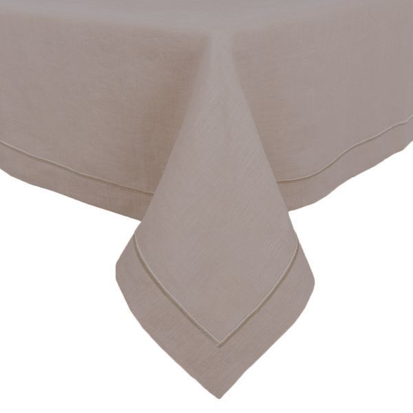 Linen tablecloth SKLB24-1, 140x240, Rectangular, Monochrome, Embroidery, 100% linen