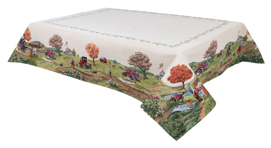Tapestry tablecloth RUNNER1183, 137х240, Rectangular, Everyday, Without lurex, 75% поліестер, 22% бавовна, 3% акрил