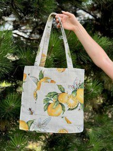 Tapestry shopping bag LIMA042-SM35, 34x35, Rectangular, Everyday, Without lurex, 75% polyester, 22% cotton, 3% acrylic, Tapestry