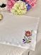 Embroidered placemat COLORFUL SPRING, Square, Easter, Embroidery, 100% linen