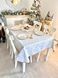 Double-sided tablecloth with Teflon coating FGT02-EDEN010, 140x180, Rectangular, New Year's, With Teflon coating and golden lurex, 94% polyester, 6% lurex, Double-sided