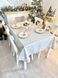 Double-sided tablecloth with Teflon coating FGT02-EDEN010, 140x180, Rectangular, New Year's, With Teflon coating and golden lurex, 94% polyester, 6% lurex, Double-sided