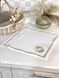 Embroidered placemat SILVER EGGS, Square, Easter, Embroidery, 100% linen
