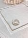 Embroidered placemat SILVER EGGS, Square, Easter, Embroidery, 100% linen