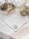 Embroidered placemat SILVER EGGS, Square, Easter, Embroidery, 100% linen