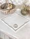 Embroidered placemat SILVER EGGS, Square, Easter, Embroidery, 100% linen