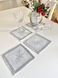 Double-sided napkin with Teflon coating FST80-RUNNER008, 17x18, Square, New Year's, With Teflon coating and silver lurex, 94% polyester, 6% lurex, Double-sided