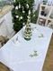 Haftowana serwetka SRV16A, 40x40, Kwadrat, Nowy Rok, Haft, 100% len