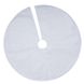 Christmas tree skirt FST80-EDEN023, Ø90, Round, New Year's, With Teflon coating and silver lurex, 94% polyester, 6% lurex