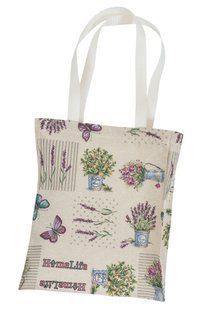 Tapestry shopping bag SMG21, 35x40, Rectangular, Everyday, Without lurex, 75% polyester, 22% cotton, 3% acrylic, Tapestry