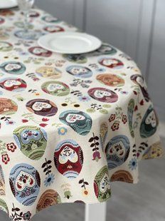 Скатертина гобеленова овальна OVAL EDEN126 Limaso OVAL EDEN126-180 фото