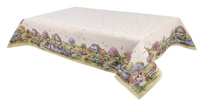 Tapestry tablecloth RUNNER1185, 137х180, Rectangular, Casual, Without lurex, 75% polyester, 22% cotton, 3% acrylic