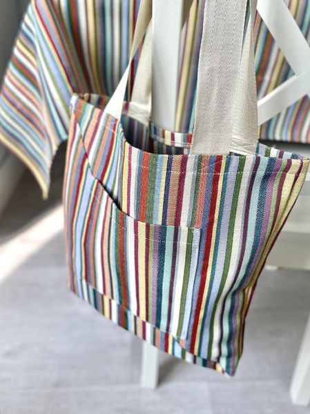 Torba na zakupy z gobelinu GEO112-SM, 35х40, 40, 35, Prostokątny, Zwykły, Bez lureksu, 75% poliester, 22% bawełna, 3% akryl, Gobelin
