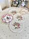 Set of tapestry napkins with lace ROUND1309FMM-SET4-25D Forest Harmony, &Oslash;25, 25, 25, Round, New Year's, Golden lurex, 70% polyester, 23% cotton, 3% acrylic, 4% metal fibre, Tapestry, 4 pcs.