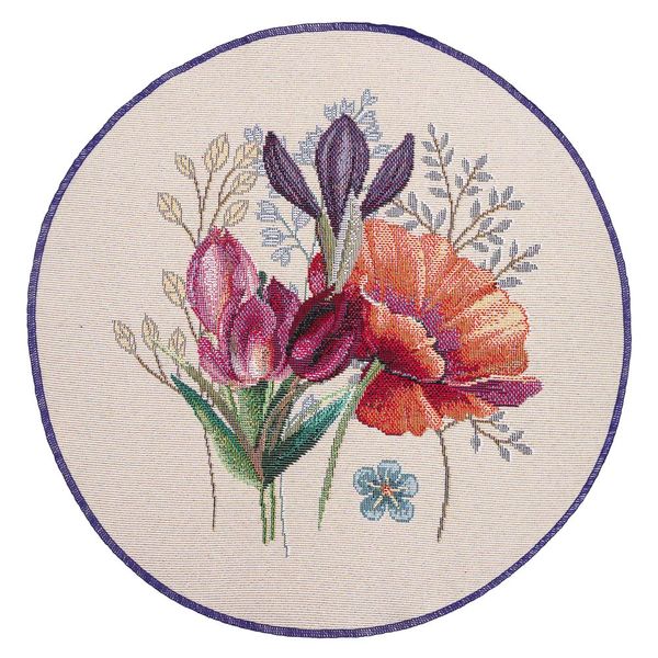 Tapestry placemat ROUND1002-25D
