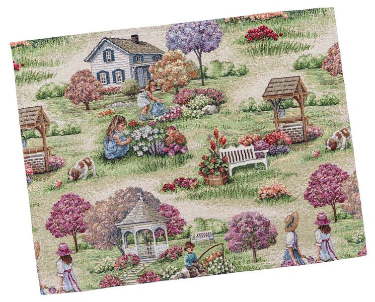 Tapestry kitchen potholder EDEN1185-PK20, 20x20, Square, Everyday, Without lurex, 75% polyester, 22% cotton, 3% acrylic