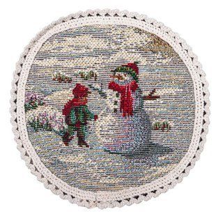 Serwetka gobelinowa z koronką ROUND723M-10D
