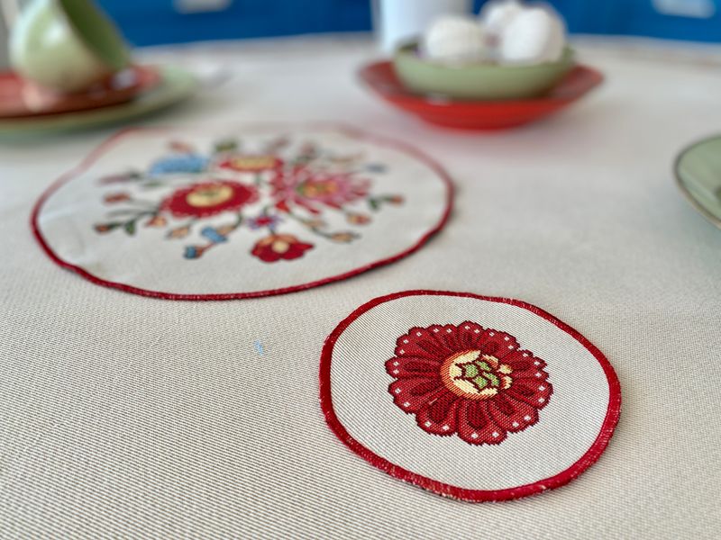 Tapestry placemat ROUND1010-10D