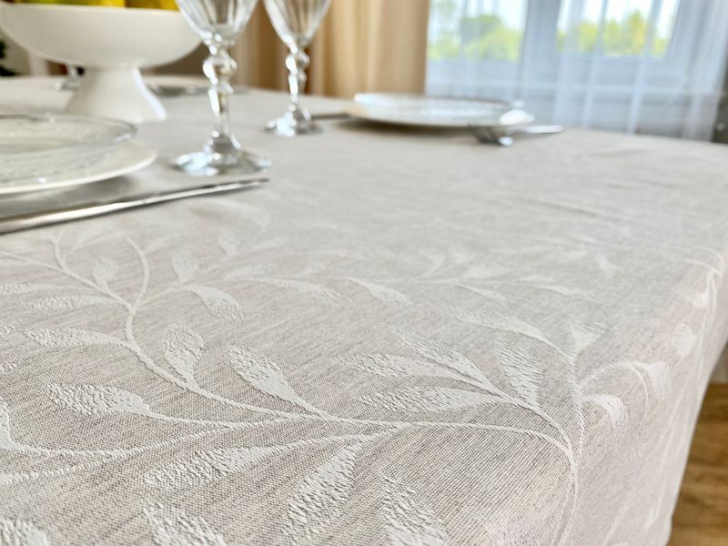 Teflon-coated tablecloth NIGHT010.C002, &Oslash;160, Round, Everyday, Teflon-coated, 100% polyester, Water repellent