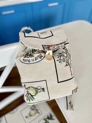 Tapestry backpack for kids EDEN057-RD, 25x37x6, Everyday, Without lurex, 75% поліестер, 22% бавовна, 3% акрил