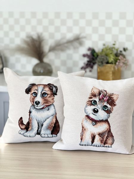Single-sided tapestry cushion cover KISS042