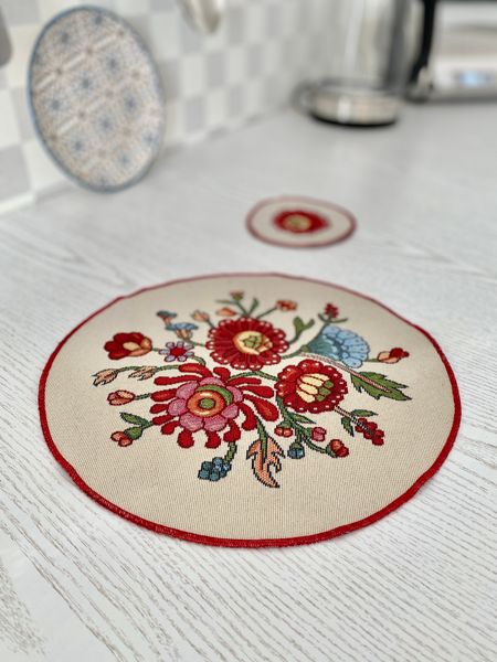 Tapestry placemat ROUND1010-25D