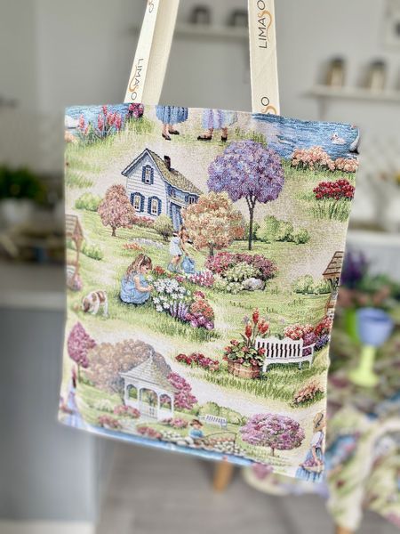 Tapestry shopping bag EDEN1185-SM, 40, 35, Rectangular, Everyday, Without lurex, 75% polyester, 22% cotton, 3% acrylic, Tapestry