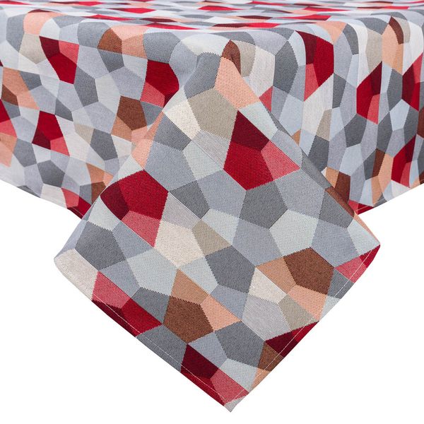 Tapestry tablecloth GEO167, 137х300, Rectangular, Everyday, Without lurex, 75% polyester, 22% cotton, 3% acrylic