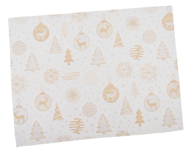 Cap for the Christmas tree FG02-EDEN014-SH15, 15x17, New Year's, Golden lurex, 94% polyester, 6% lurex