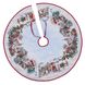 Tapestry Christmas tree skirt VILLAGE, Ø90, Round, New Year's, Silver lurex, 75% polyester, 22% cotton, 3% acrylic