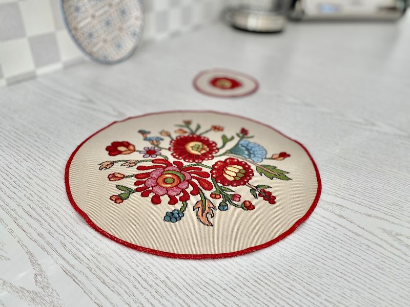 Tapestry placemat ROUND1010-25D