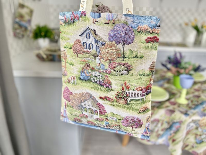 Tapestry shopping bag EDEN1185-SM, 40, 35, Rectangular, Everyday, Without lurex, 75% polyester, 22% cotton, 3% acrylic, Tapestry