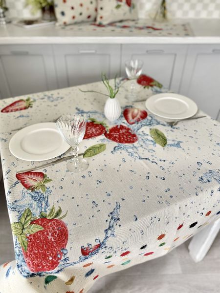 Tapestry tablecloth RUNNER850, 137х137, Square, Everyday, Without lurex, 75% polyester, 22% cotton, 3% acrylic