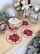 Tapestry placemat with lace RUNNER1375AZ-FN-10D, &Oslash;10, 10, 10, Round, New Year's, Golden lurex, 70% polyester, 23% cotton, 3% acrylic, 4% metal fibre, Tapestry