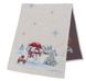 Tapestry table runner RUNNER1062 "Funny snowmen", 37х100, Rectangular, New Year's, Silver lurex, 75% polyester, 22% cotton, 3% acrylic