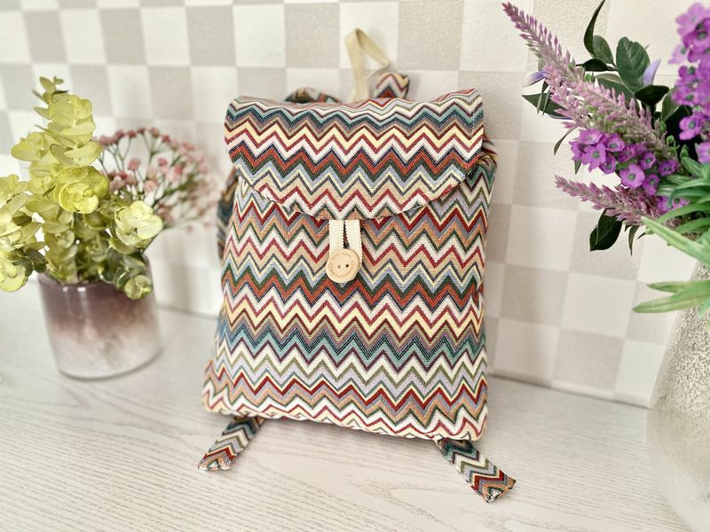 Tapestry backpack for kids GEO040, 25х37х6, 37, 25, 6, Everyday, Without lurex, 75% polyester, 22% cotton, 3% acrylic, Tapestry