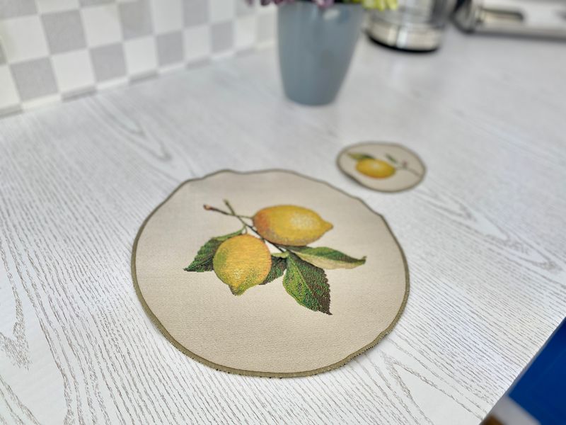 Tapestry placemat ROUND003-30D