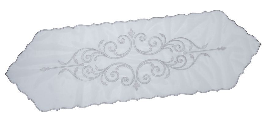 Table runner with embroidery NPV020, 45x140, Rectangular, Everyday, Embroidery, 100% polyester