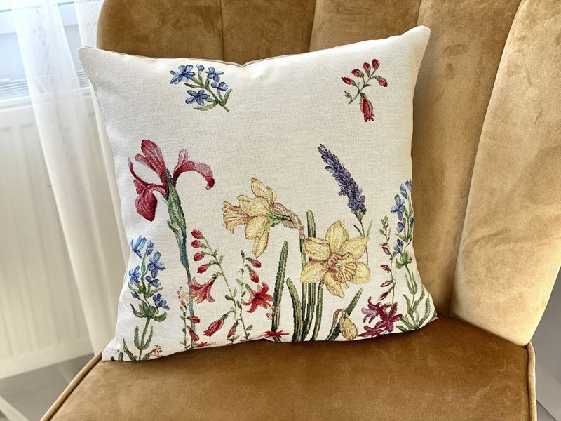 Single-sided tapestry cushion cover ANASTASIA-NV