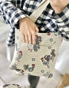 Tapestry shopping bag EDEN465B-SM36, 36x36, Square, Everyday, Without lurex, 75% polyester, 22% cotton, 3% acrylic, Tapestry